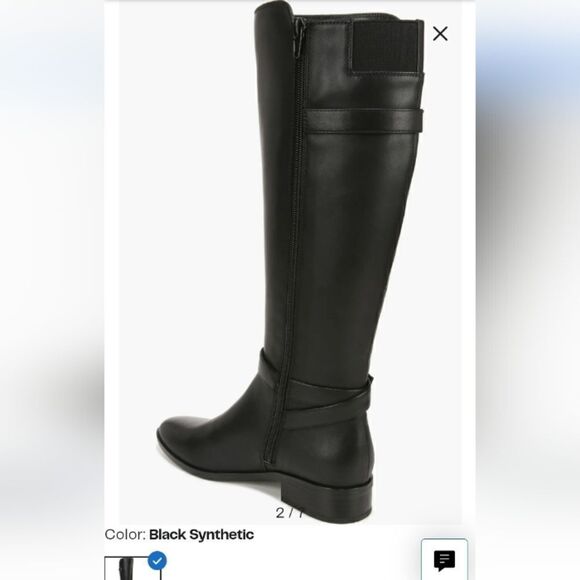 Naturalizer Sahara black classic riding boots w round toe & side zip size 11 NWT - Picture 2 of 9